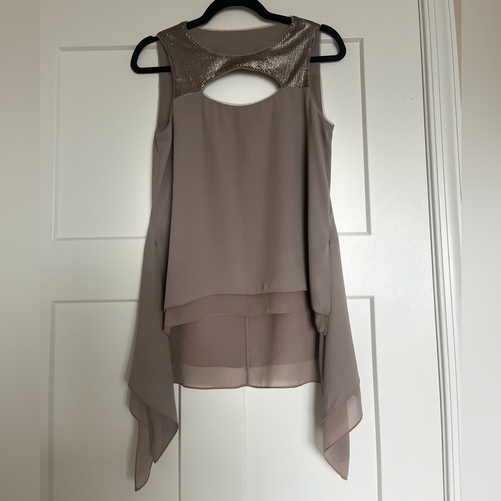 BCBG MaxAzria Sequin Top